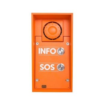 2N IP SAFETY - 2 BUTTONS & 10W SPEAKER INFO/SOS LABELS