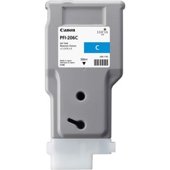 CANON PFI-206C LUCIA EX CYAN INK FOR IPF6400 6450 - 300ML