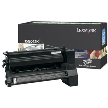 LEXMARK 15G042K BLACK PREBATE TONER YIELD 15000 PAGES FOR C752 760 762