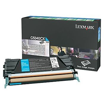 LEXMARK C5340CX CYAN RETURN PROGRAM TONER YIELD 7000 PAGES FOR C534