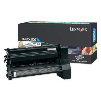 LEXMARK C782X1CG CYAN PREBATE TONER YIELD 15000 PAGES FOR C780