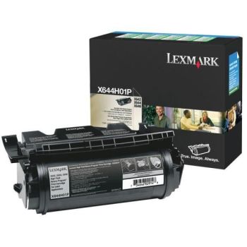 LEXMARK X644H01P BLACK PREBATE TONER YIELD 21000 PAGES FOR X64XE