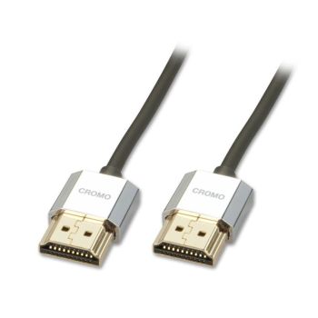 LINDY 2m Slim HDMI Cable Cromo Line