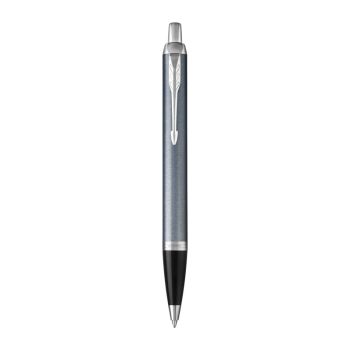 PARKER IM LtBl Grey Ball Pen Med Tip