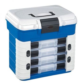 PLASTICA PANARO 501F SUPERBOX 4 TRAY 420 X 303 X 400 MM - BLUE