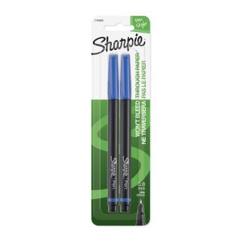 SHARPIE Pen Fine Blu Pack 2 Box of 6