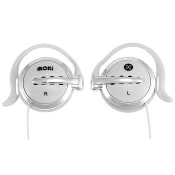 MOKI Clip On Earphones- White