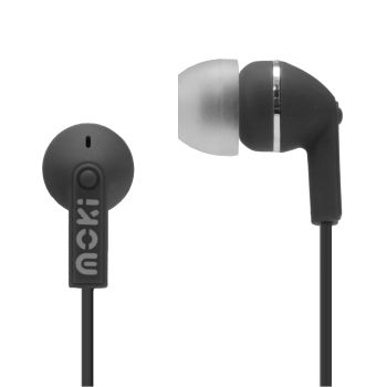 MOKI Dots Noise Isolation Earbuds - Black