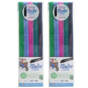 3DOODLER 3Doodler Create PLA Plastic Clearly Springtime-2pack