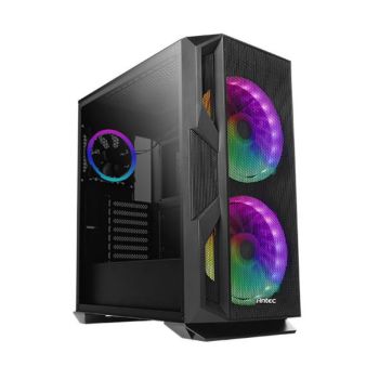 ANTEC NX800 E-ATX, ATX 2x 20CM ARGB Fans, 1x120CM ARGB Rear, Tempered Glass Side, Built-in LED Controller. Mesh Front. gaming case