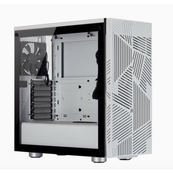 Corsair Carbide Series 275R Airflow ATX Tempered Glass White, 3x 120mm Fans pre-installed. USB 3.0 x 2, Audio I/O. Case