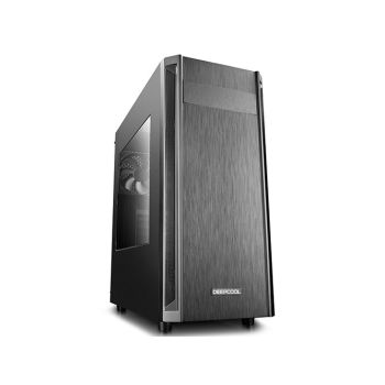 DEEPCOOL D-Shield V2 ATX PC Case, Houses VGA Card Up To 370mm, 1xPre-Installed Rear Fan