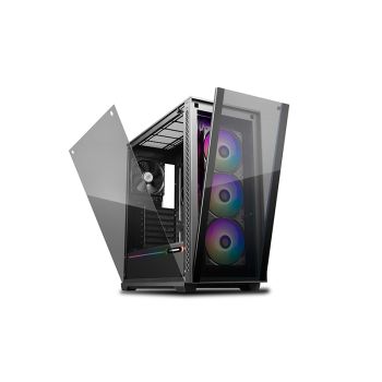 DEEPCOOL MATREXX 70 ADD-RGB 3F Full Sized Tempered Glass ARGB Case, 3 Preinstalled ARGB Fans