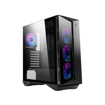 MSI MPG GUNGNIR 110R Mid-Tower Case, Supports ATX / M-ATX / Mini ITX, 2x USB 3.2, 1x USB-C, 1x HD Audio, 1x Mic, ATX Power Supply