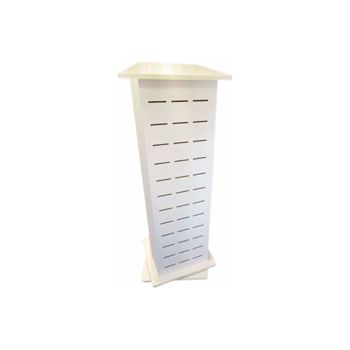 8WARE Retail Cable Display Stand 1 - 4 Sides/Way Slat Panel Spinner - Dimension 45x45x130cm
