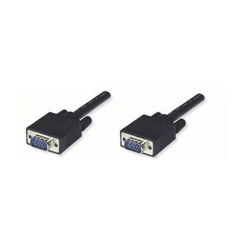 CABAC 5m SVGA Monitor Full 15 PIN Male to Male Triple Shielded Cable LS