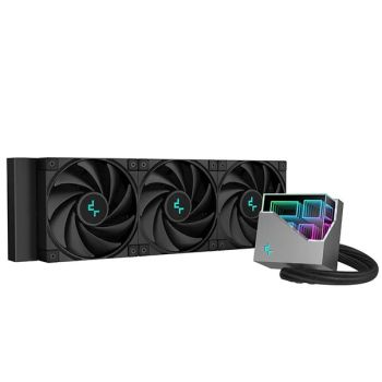 DEEPCOOL LT720 Premium Liquid CPU Cooler, 240mm Radiator, High-Performance FK120 FDB Fans, Multidimensional Infinity Mirror Block, 5V A-RGB Softwa