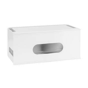 BRATECK Cable Management Box Material: ABS Dimensions 28.2x14x12.8cm -White