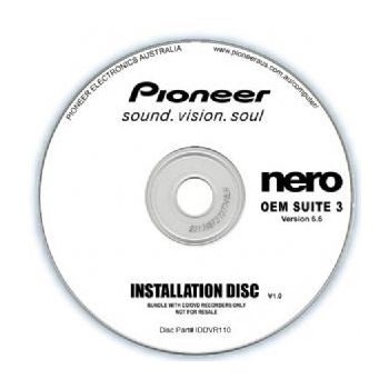 PIONEER Software Nero Suite 3 OEM Version 6.6 - Play Edit Burn & Share Blu-ray & 3D contents - PowerDVD10 InstantBurn5.0 Power2Go8.0 PowerProducer5.5