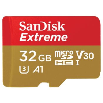 SANDISK 32GB Extreme microSD SDHC SQXAF V30 U3 C10 A1 UHS-1 100MB/s R 60MB/s W 4x6 SD Adaptor Android Smartphone Action Camera Drones