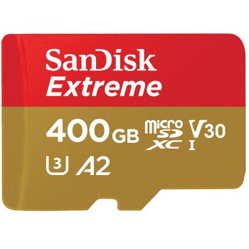 SANDISK 400GB Extreme microSD SDHC SQXAF V30 U3 C10 A1 UHS-1 160MB/s R 90MB/s W 4x6 SD Adaptor Android Smartphone Action Camera Drones