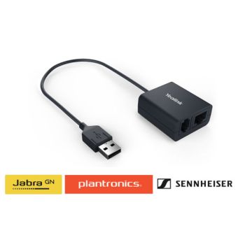 YEALINK EHS40 Wireless Headset Adapter Suits Plantronics/Jabra/Sennheiser Headsets