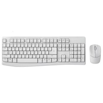 RAPOO X1800Pro Wireless Mouse & Keyboard Combo - 2.4G, 10M Range, Optical, Long Battery, Spill-Resistant Design,1000 DPI, Nano Receiver, Entry (White)