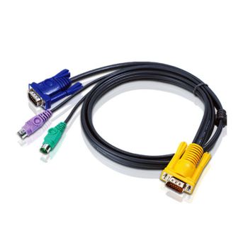 ATEN KVM Cable 1.8m with VGA & PS/2 to 3in1 SPHD to suit CS7xE, CS13xx, CS17xxA, CS17xxi, CL5xxx, CL10xx, KL91xx, KN91xx