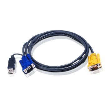 ATEN KVM Cable 1.8m with 3 in 1 SPHD to VGA & USB