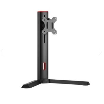 Brateck Single Screen Classic Pro Gaming Monitor Stand Fit Most 17'-32' Monitor Up to 8kg/Screen --Red Colour