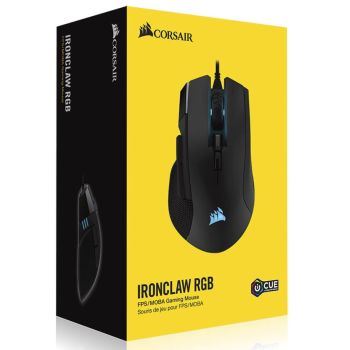 CORSAIR IRONCLAW RGB, FPS/MOBA 18,000 DPI Gaming Mouse