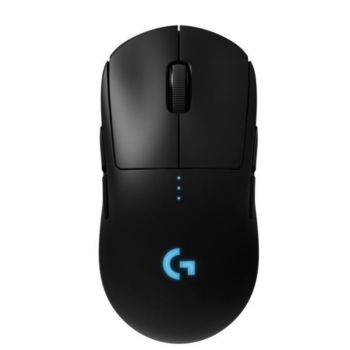 LOGITECH G Pro Wireless Gaming Mouse with 16000 DPI Hero Sensor - USB Receiver, 5 Profiles, 1MS, Memory Included - Ideal for Gamers, Work from Home