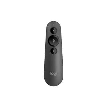 LOGITECH R500S Laser Presentation Remote with Dual Connectivity Bluetooth or USB 20m Range Red Laser Pointer for PowerPoint Keynote Google Slides