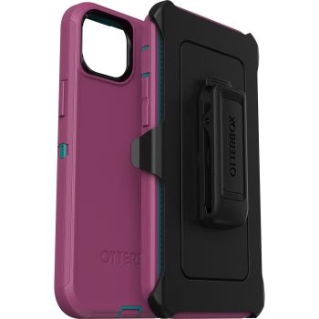 OTTERBOX Apple iPhone 14 Plus Defender Series Case - Canyon Sun (Pink) (77-88369), 4X Military Standard Drop Protection, Multi-Layer Protection