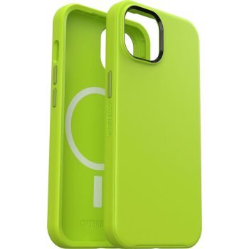 OTTERBOX Apple iPhone 14 / iPhone 13 Symmetry Series+ Antimicrobial Case for MagSafe - Lime All Yours (Green) (77-89032)