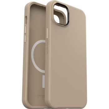 OTTERBOX Apple iPhone 14 Plus Symmetry Series+ Antimicrobial Case for MagSafe - Don't Even Chai (Brown) (77-90727)