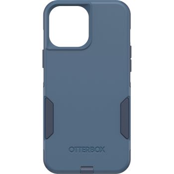 OTTERBOX Apple iPhone 13 Pro Max Commuter Series Antimicrobial Case - Rock Skip Way (Blue) (77-83456), Wireless Charging Compatible