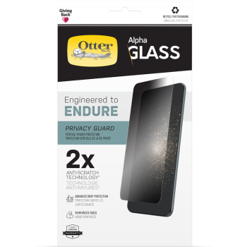 OTTERBOX Apple iPhone 13 mini Amplify Glass Privacy Screen Protector - Privacy Guard (77-85931), Shatter-Resistant, 5X anti-scratch defense