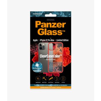 PANZER GLASS ClearCaseColor Apple iPhone 12 Pro Max - Mandarin Red Limited Edition (0281) Most powerful ClearCase  ever