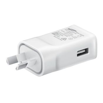 SAMSUNG Fast Charging Travel Adapter (Type C) (9V) White - Travel Adapter unit, USB Type-C 2.0 Cable