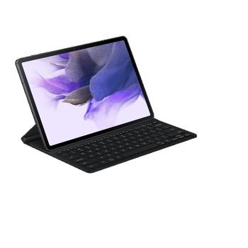 SAMSUNG Galaxy Tab S7+ & S7 FE (2021) Keyboard Cover - Black, Wireless Keyboard Share, Antimicrobial Coating, Auto Screen On/Off