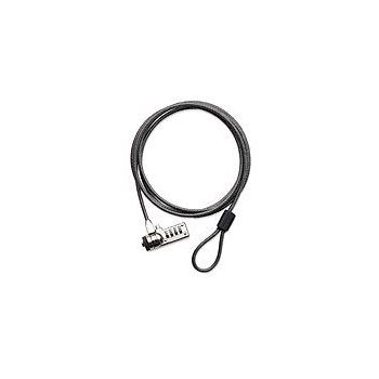 Targus DEFCON Resettable T-Lock Combo Cable Lock with 2M Steel Cable/ Additional Locking - Black