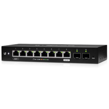 UBIQUITI Edgeswitch 10X - 8-Port Gigabit Switch, 2 SFP Ports- 24v Passive PoE In and Out (Limited) - 20Gbps Switching Capacity