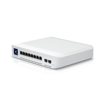 UBIQUITI Switch Enterprise 8-port PoE+ 8x2.5GbE, Ideal For Wi-Fi 6 AP, 2x 10g SFP+ Ports For Uplinks, Managed Layer 3 Switch