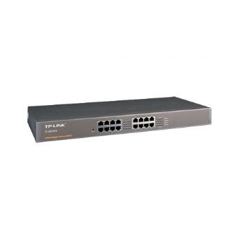 TP-LINK TL-SG1016 16-Port Gigabit Rackmount Unmanaged Switch energy-efficient Supports MAC 19-inch rack-mountable steel case 32Gbps Switching Capacity