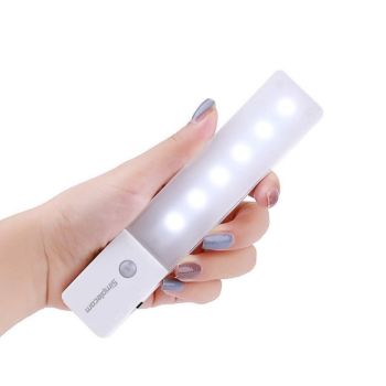 SIMPLECOM EL608 Rechargeable Infrared Motion Sensor Wall LED Night Light Torch - Cool White