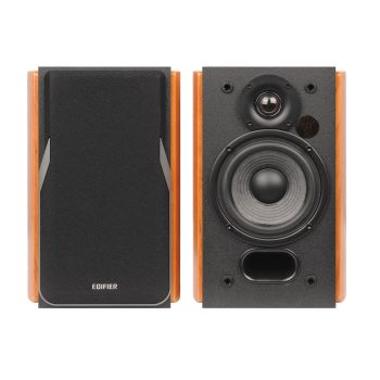 EDIFIER R1380DB 2.0 Professional Bookshelf Active Speakers Brown - Bluetooth/Optical/Coaxial, Line In Connection/Wireless Remote