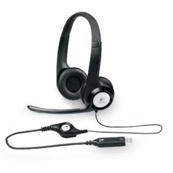 Logitech H390 USB Headset Adjustable,USB,2 Years Noise cancelling mic In-line audio controls