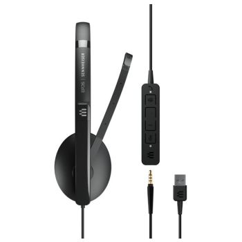 SENNHEISER | Sennheiser ADAPT 135T USB II On-ear, single-sided USB-A headset with 3.5 mm jack and detachable USB cable with in-line call control