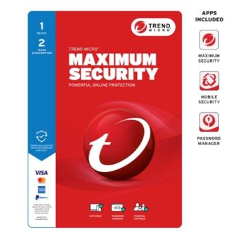 TREND MICRO Micro Maximum Security (1 Device) 2Yr Retail Mini Box Auto Renew